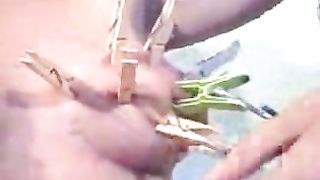 Lezdom - Mistress and fat slave (bad quality)