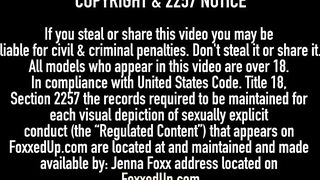 Hot Black Beauty Jenna Foxx & Abigail Mac Tongue Fuck & Cum!