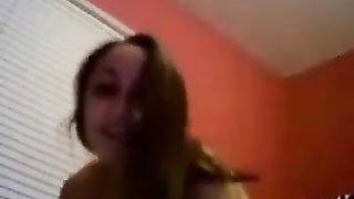 2 teens on cam finger in front of each other