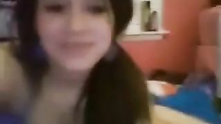2 teens on cam finger in front of each other