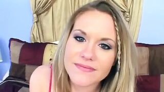 Glamorous Golden-haired Alissa Likes Ebony Lads
