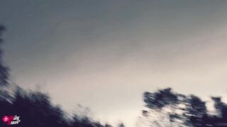 Slutty Golden-haired Bitch Gets Her Butt Banged in the Thunderstorm!!
