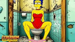 Most good Porn Toons with Married Housewife Mrs. Simpson by CYBERMOM. Compilation. Sniff Pants, Gloryhole, cheating