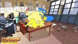 Most good Porn Toons with Married Housewife Mrs. Simpson by CYBERMOM. Compilation. Sniff Pants, Gloryhole, cheating