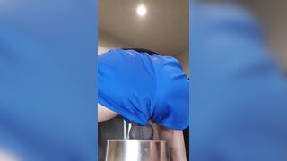 Riding my ebony sex-toy lips that grasp