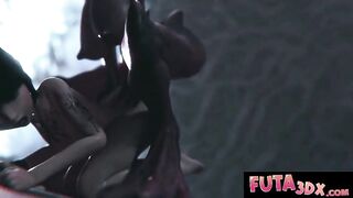 Hawt Large Tittied Shemale hentai Hotties Sucking And Banging