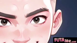 Hawt Large Tittied Shemale hentai Hotties Sucking And Banging