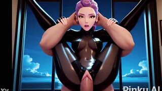 RUMI K-POP PINK AI GENERATED SUPERLATIVELY GOOD MOVIE SCENES