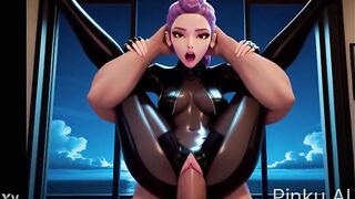 RUMI K-POP PINK AI GENERATED SUPERLATIVELY GOOD MOVIE SCENES