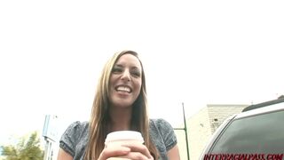 Breasty Lauren Vaughn in ebony penis threeway