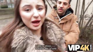 VIP4K. This guy wasn't giving her BIGGEST BREASTS any enjoyment, so that babe decided to bang a stranger right in front of him