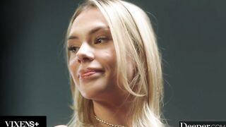 Deeper. Small blond takes on massive BBC