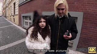 HUNT4K. Fat eighteen-year-old cheats for Money