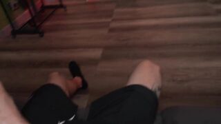 Hot brunette hair stepsister ends up getting banged by her brawny stepbrother whilst thinking it's VR