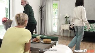 MatureClub - Golden-haired Mother-in-Law Hanka Can't Pass on a Massive Tool of Her Son-in-Law