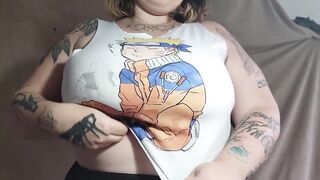 Cutting My Shirt so It Can Fit 'em More excellent (sfw)