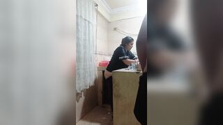 Maid drilled by her boss, nearly found by her wife