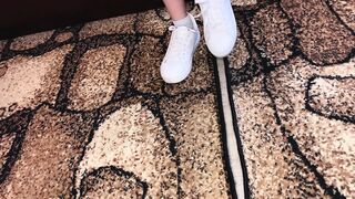 Foot Fetish Sneakers Sock and Stripped Feet/sfw