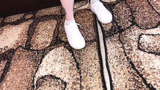 Foot Fetish Sneakers Sock and Stripped Feet/sfw