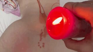Sexy Wax Session Whilst We're Having Sex