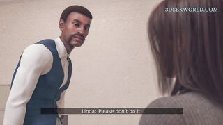 Large Ass Teacher Bangs the BBC Director to Keep Her Job (CG Sexgame)