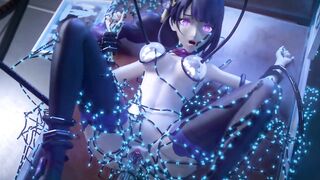SADOMASOCHISM Hottie Drilled Hard by Sex Machine (Animation)