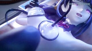 SADOMASOCHISM Hottie Drilled Hard by Sex Machine (Animation)