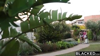 BLACKED Natural Stunner Britney Dutch Borrows Her Bestie's Secret Hunk-Toy During the time that On Vacation