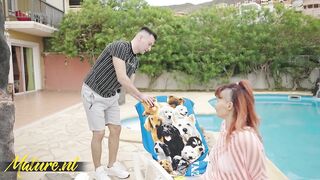 Nasty Aged Redhead Sper Marie Has Holiday Sex With Her Masseur