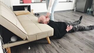 Large Jeans Ass Facesitting - No Escape