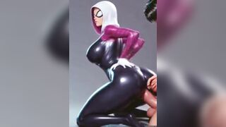Super-powered backshots compilation pt 1. AI generated