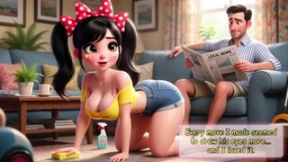 Hawt Ardent Chores in the Colorful Barrio Cleaning Becomes Pure Steamy Wish and Enjoyment (AI generated)