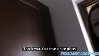PublicAgent Teen brunette hair gets banged hard in a hotel room