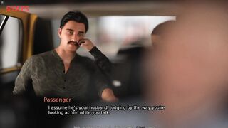 Wife Having Enjoyment With Stranger Infront Of Cuckold Spouse In Taxi