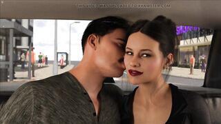 Wife Having Enjoyment With Stranger Infront Of Cuckold Spouse In Taxi