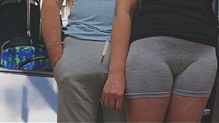 Public Bus Tugjob Stranger Cum Raw, risky, and banging hawt! This babe strokes his thick shlong, teasing him until that guy explodes in public transport