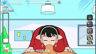 Yor forger getting screwed in multiple poses groaning climax creampie sex rule 34 leaking cum