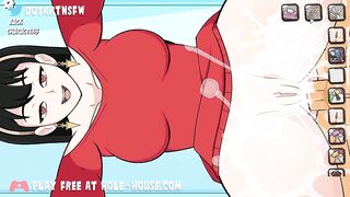 Yor forger getting screwed in multiple poses groaning climax creampie sex rule 34 leaking cum