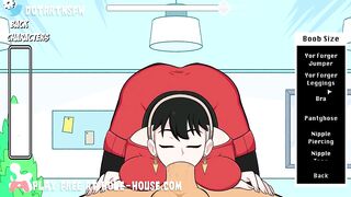 Yor forger getting screwed in multiple poses groaning climax creampie sex rule 34 leaking cum