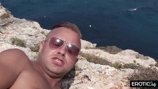 Cliffside Outdoor Pounding - Trickling Moist Beach Bang