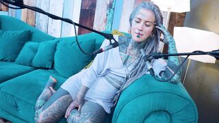 I talk about N - Needed - ASMR podcast SFW talking alternative slender beauty dreadlocks tattoo model inked angel