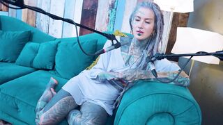 I talk about N - Needed - ASMR podcast SFW talking alternative slender beauty dreadlocks tattoo model inked angel