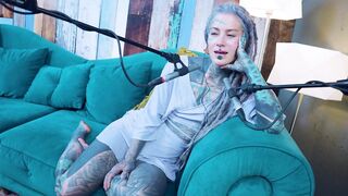 I talk about N - Needed - ASMR podcast SFW talking alternative slender beauty dreadlocks tattoo model inked angel