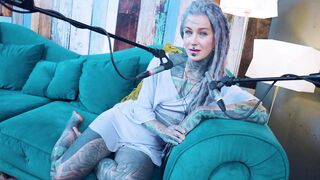 I talk about N - Needed - ASMR podcast SFW talking alternative slender beauty dreadlocks tattoo model inked angel