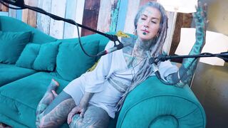 I talk about N - Needed - ASMR podcast SFW talking alternative slender beauty dreadlocks tattoo model inked angel