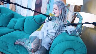 I talk about N - Needed - ASMR podcast SFW talking alternative slender beauty dreadlocks tattoo model inked angel