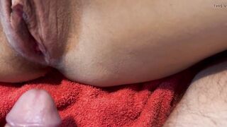 Cum on Cunt in Slow Motion