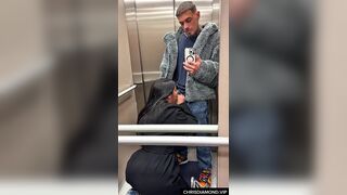 Fellatio and Sex in the Elevator with a Latin babe with a Large Ass - Sara Retali