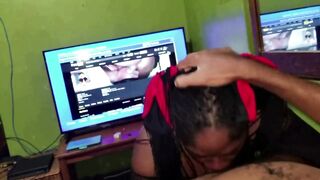 Deepthroat Oral-job With Head Bouncing Throatpie