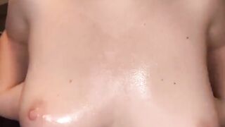 Rubbing My Oily Large Melons